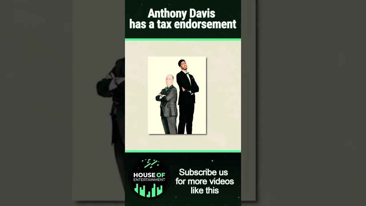 Anthony Davis has a Freaking Tax Endorsement for Himself!