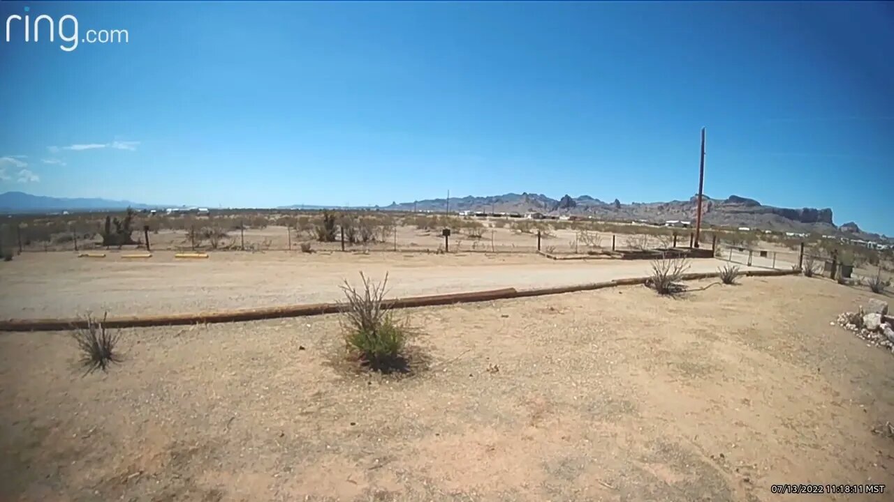 North of a dust devil