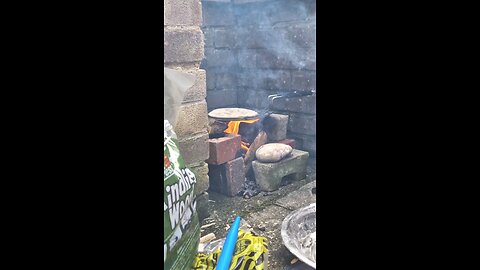 Cooking Bajre ki Roti and Mooli ki Bhuji on Chulha in England 😀😉😊#trending #viral #shorts