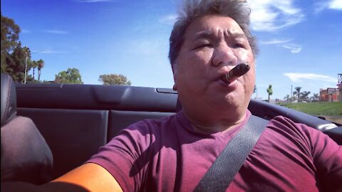Cruising with my pup in my Ferrari