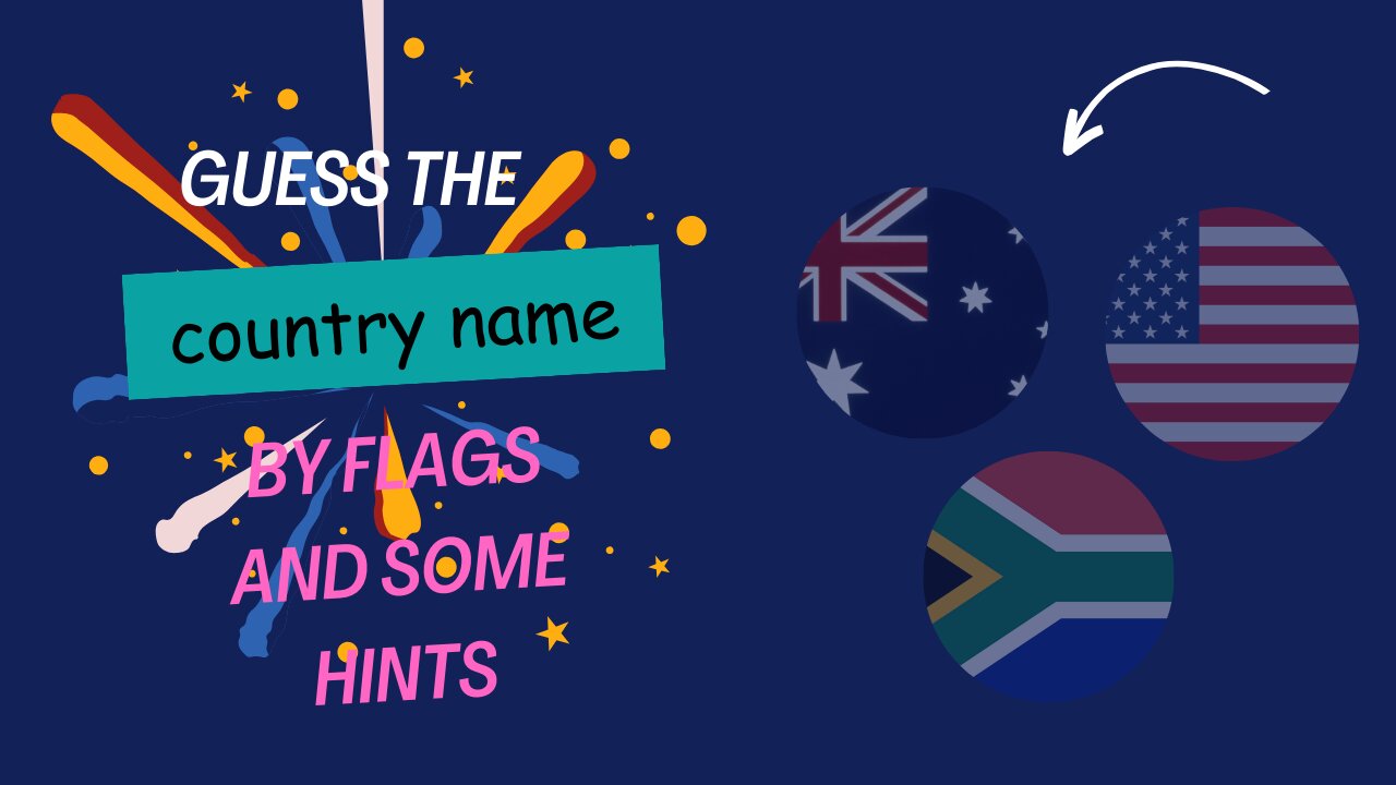 Guess the country by flags and some hints