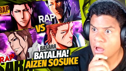 BATALHA #09 - AIZEN SOUSUKE | Sting Rap vs St James +React Leax Clash vs Basara| React Anime Pro