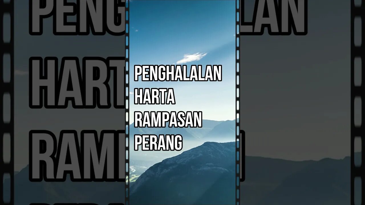 Penghalalan harta rampasan perang khusus untuk umat Islam