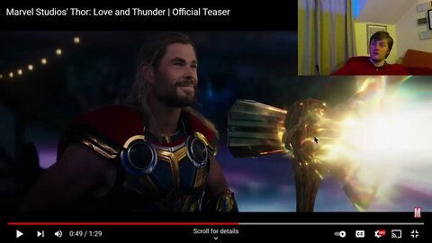 Thor Love and thunder reaction trailer 1