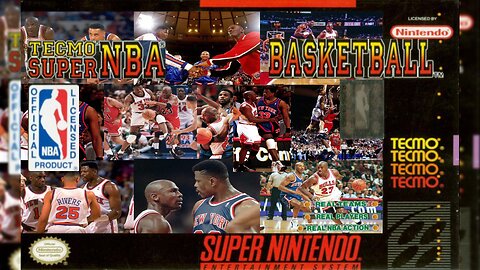 Tecmo Super NBA Basketball - NY Knicks @ Chicago Bulls (May-12-92) Playoffs Semi-Finals (G92)