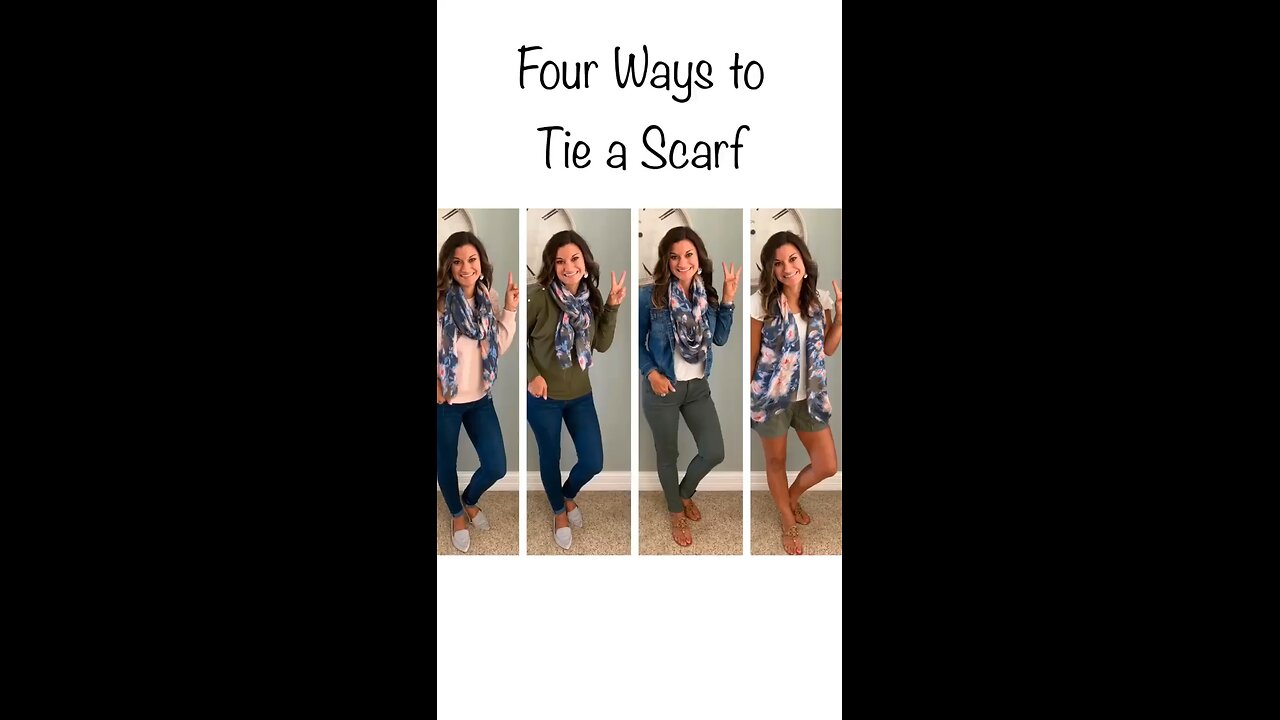 How to tie a Scarf. Four easy ways to tie a scarf