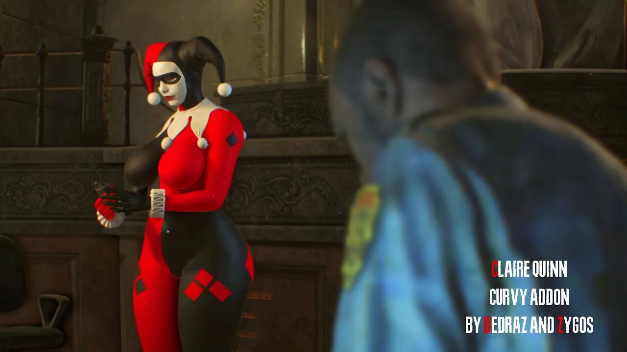 Resident Evil 2 Remake Claire Quinn Curvy addon outfit