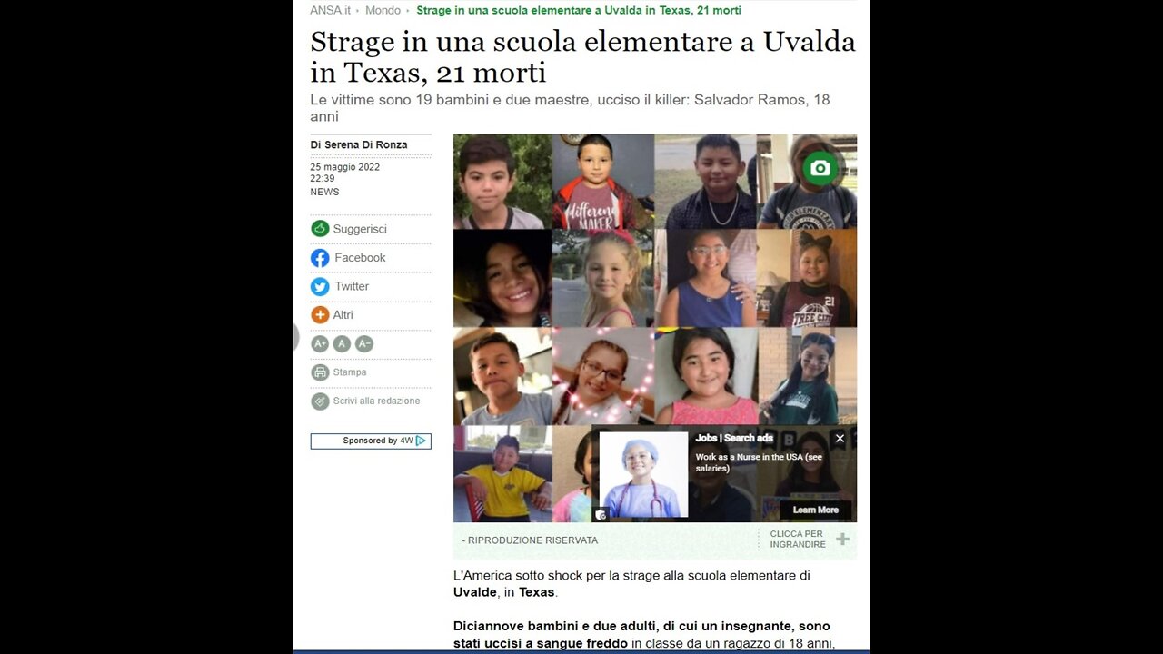 Strage nella scuola in America. Perche e' avvenuto!