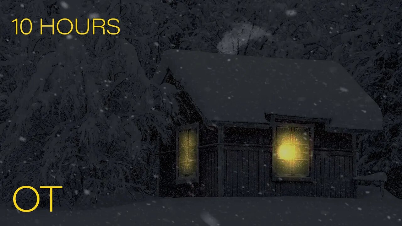 Blizzard at the Coziest Winter Cabin | Howling Wind & Blowing Snow | Relax | Study | Sleep| 10 Hours