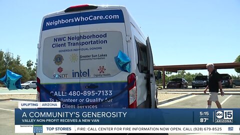 Nonprofit gets donation of new van to help transport seniors