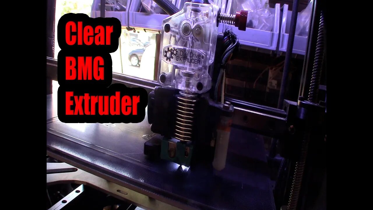Transparent Dual Drive BMG extruder from Amazon Clear