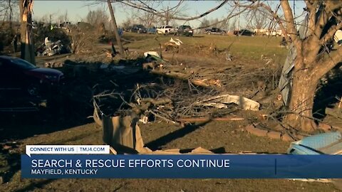 Search and rescue efforts continue in Kentucky