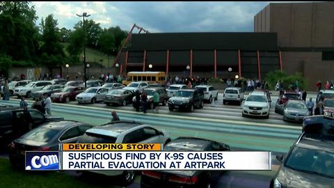 Concert resumes after evacuation at Artpark in Lewiston