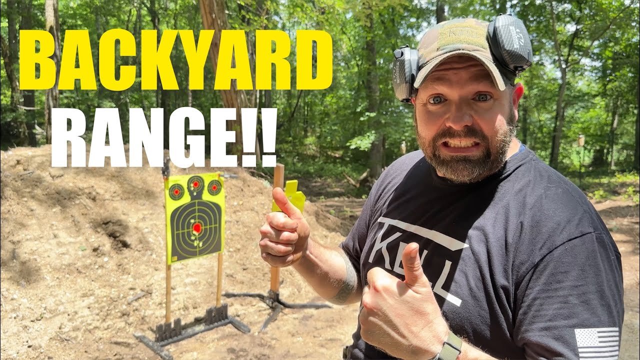 I BUILT A SHOOTING RANGE IN MY BACKYARD!