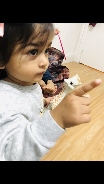 My princess too busy with her baby dolls