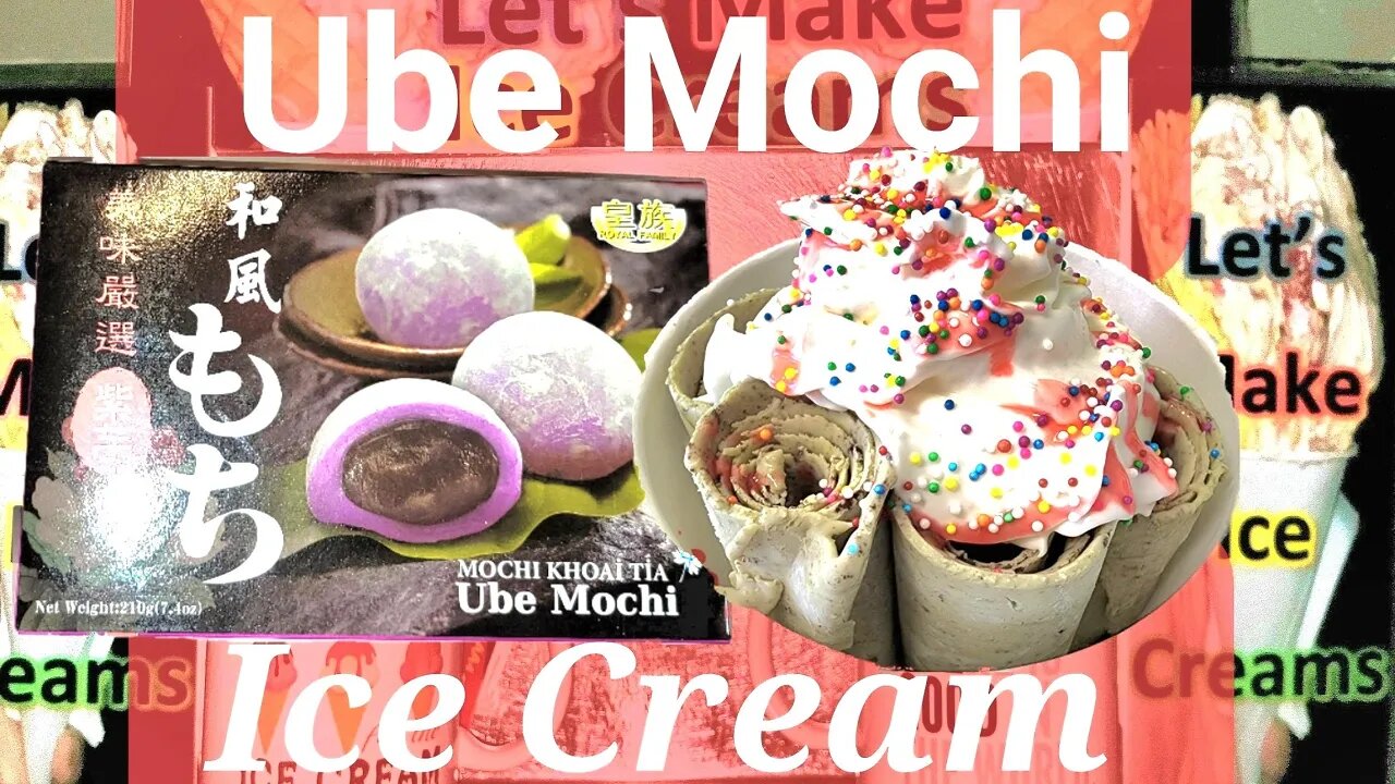 Ube Mochi Glutinous Rice Cake Ice Cream