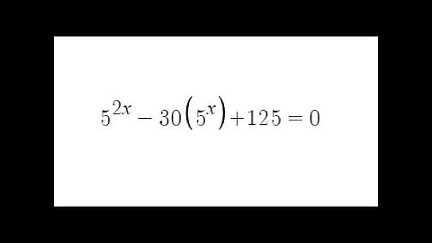 Grade 12 Advanced Functions - Solving Exponential Equation (ch 8.5)