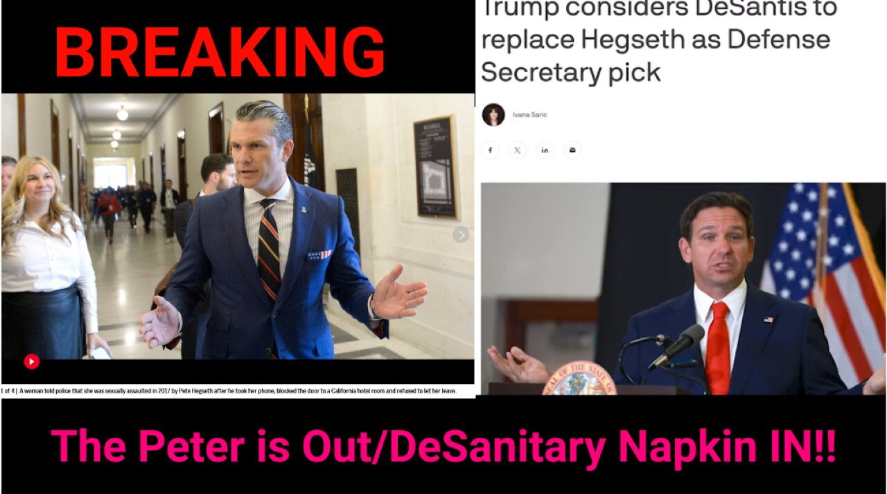 The Dick is Gone But Ron DeSanitary Napkin Is In! GARBAGE IN GARBAGE OUT