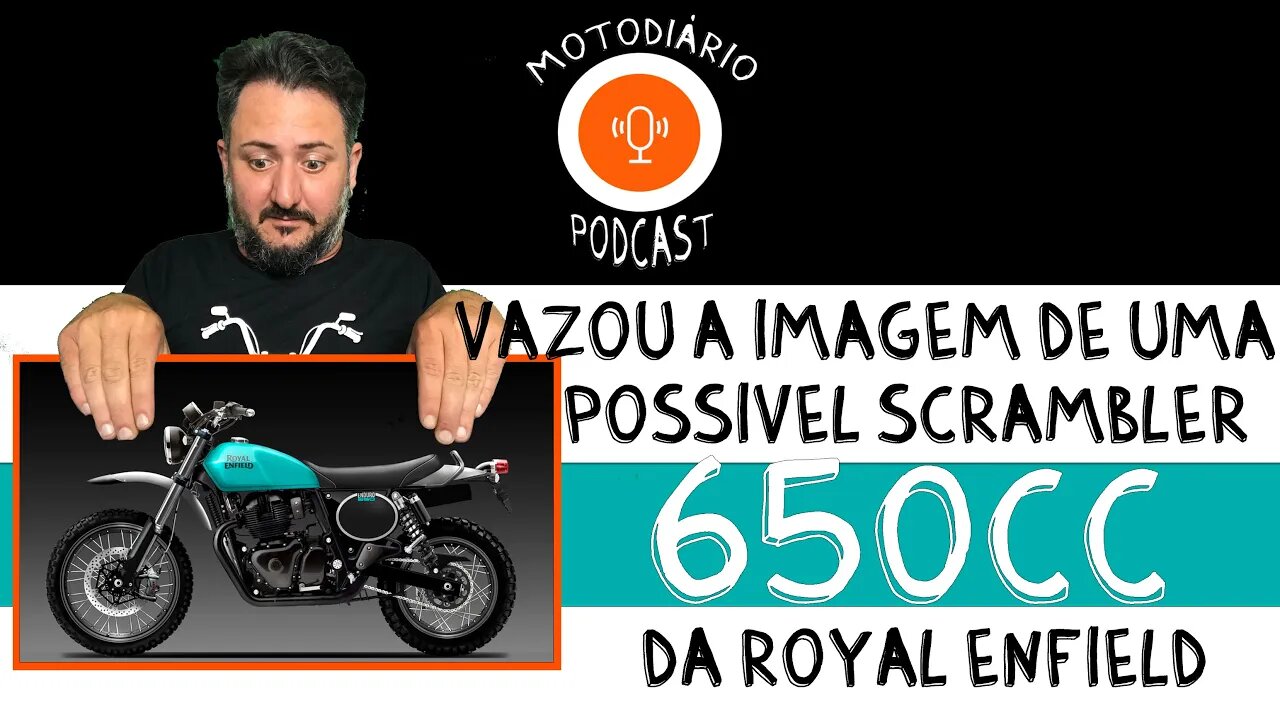 Protótipo da Royal Enfield SCRAMBLER 650. Vazamento de Imagem