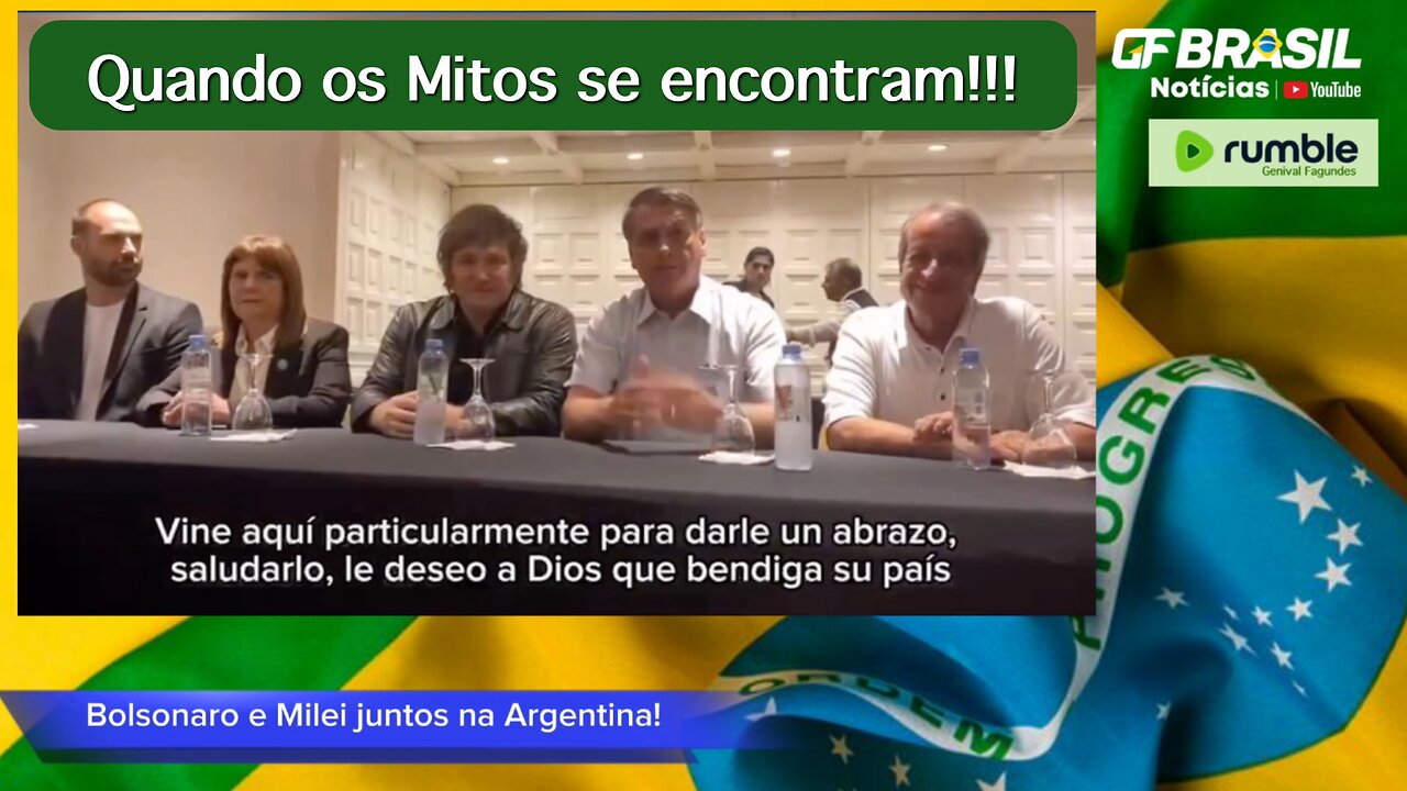 Encontro histórico entre Bolsonaro e Milei em Buenos Aires, Argentina, 08/12/2023!