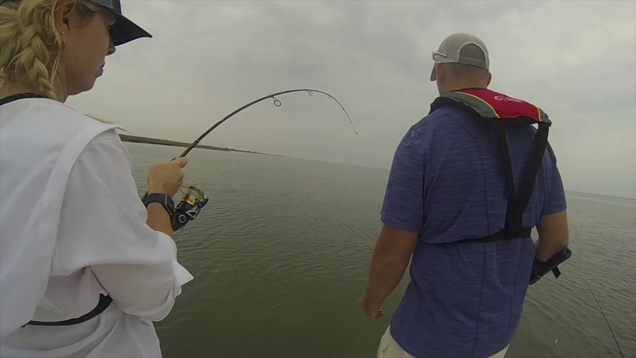 Girl catches MONSTER FISH!