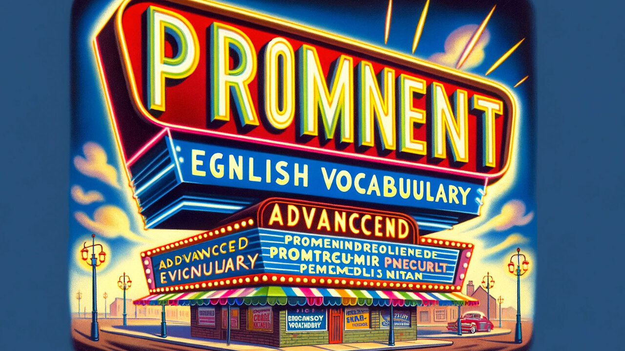 Vocabulary and Pronunciation "PROMINENT" Advanced English