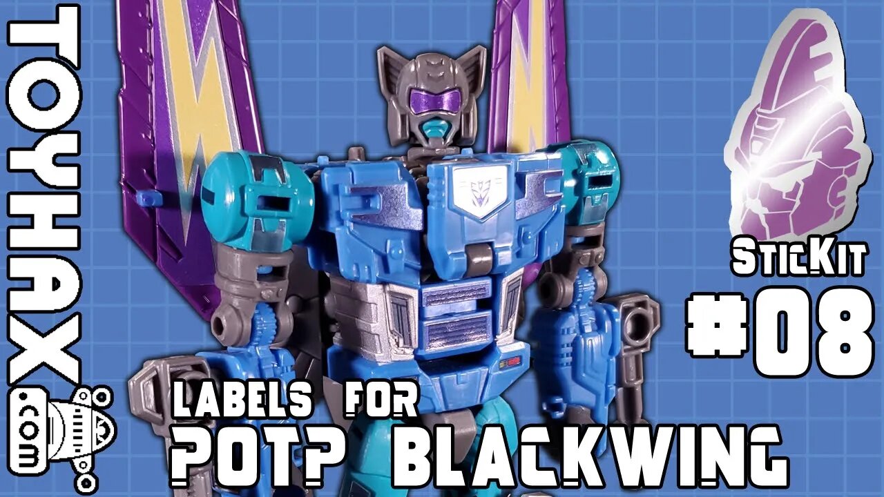 TOYHAX Labels for POTP Blackwing | SticKit #08