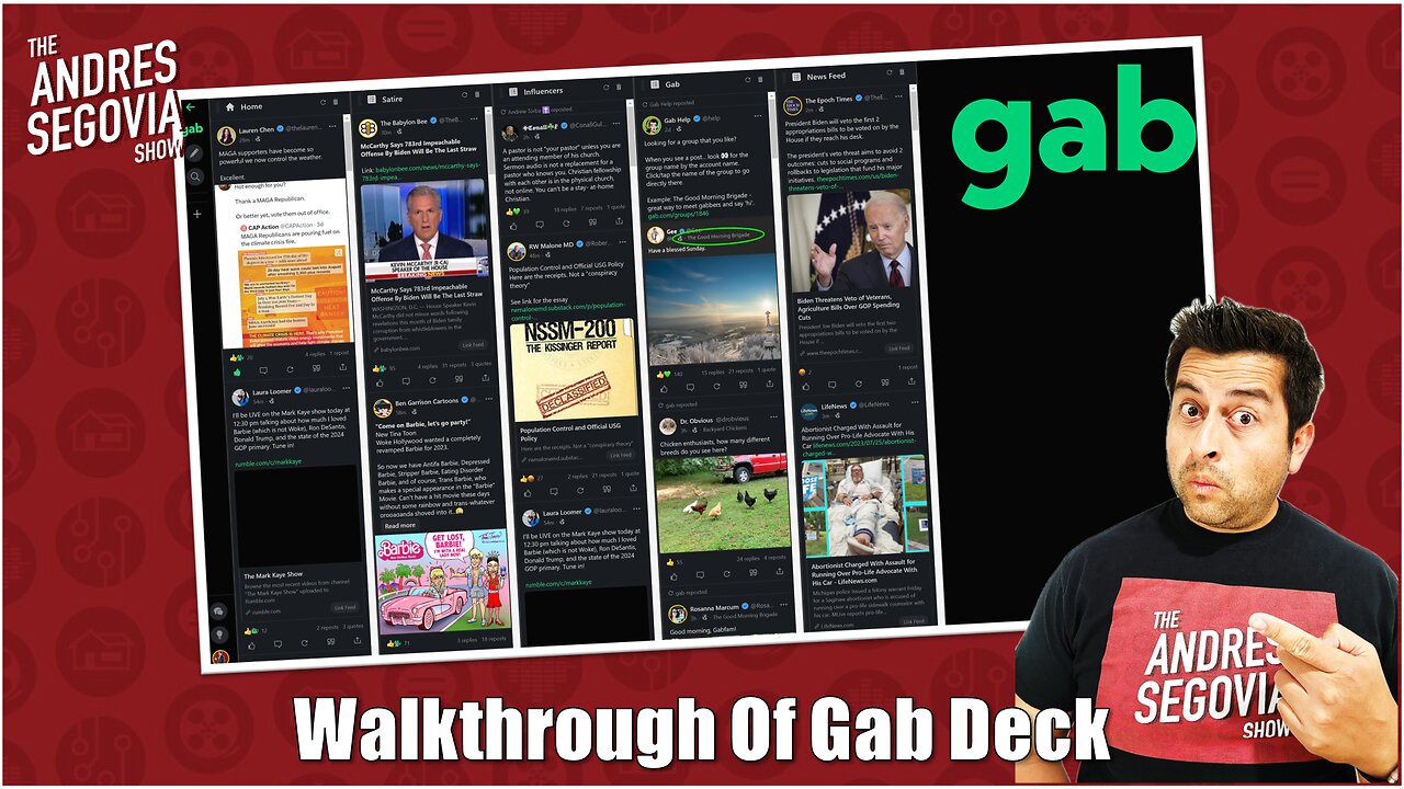 A Walkthrough Of Gab Deck And Feeds