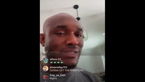 Kamaru Usman congratulates Leon Edwards on his win