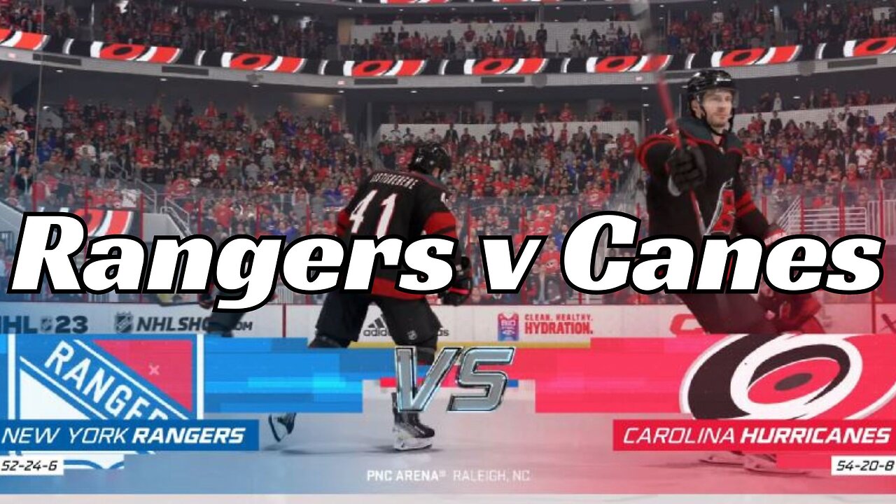 NHL 23 NY Rangers v Carolina Hurricanes - Who Will Reign Supreme (PS5, HDR, SPORTS GAMEPLAY)