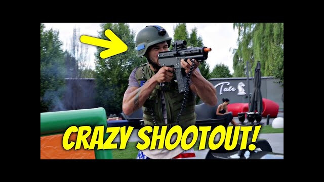 Andrew Tate CRAZY Shooting At Home (New Vlog)