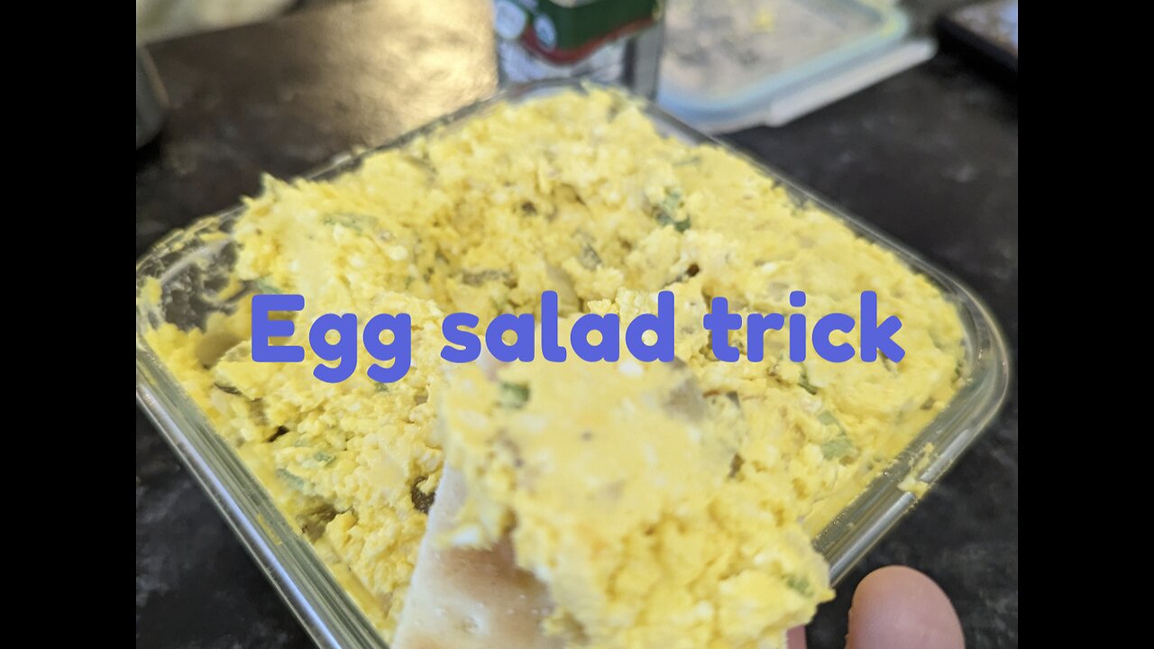 Homemade egg salad trick!