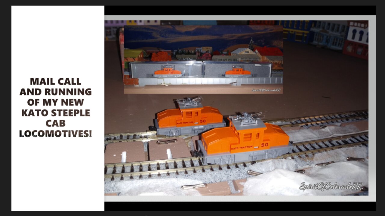 MAIL CALL FROM FIFER HOBBY AND THE RUNNING OF MY NEW STEEPLE CAB LOCOMOTIVES!!