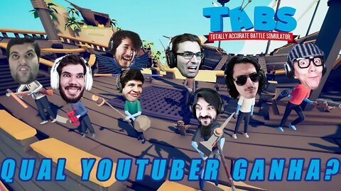 Batalha entre YouTubers no TABS (GamesEduUu,BRKsEDU, Cazum8, Godenot, DavyJones, MaxMRM, Markiplier)