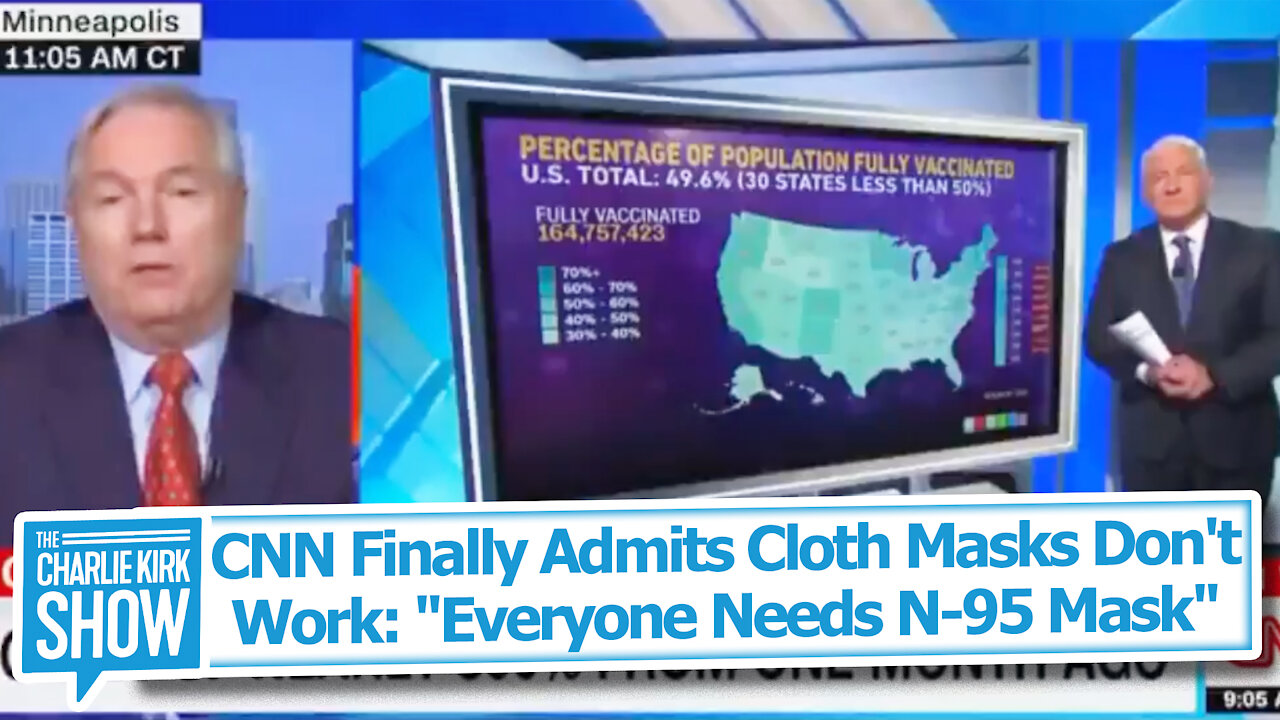 CNN Finally Admits Cloth Masks Don't Work: "Everyone Needs N-95 Mask"