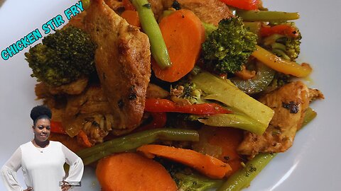 Chicken Stir fry with vegetables Recipe! A step-by-step tutorial