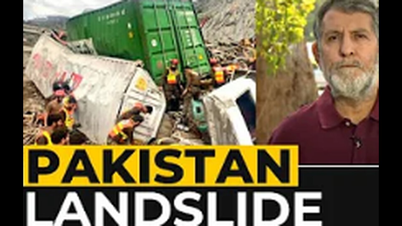 Huge landslide in northwest Pakistan kills at least two, buries vehicles