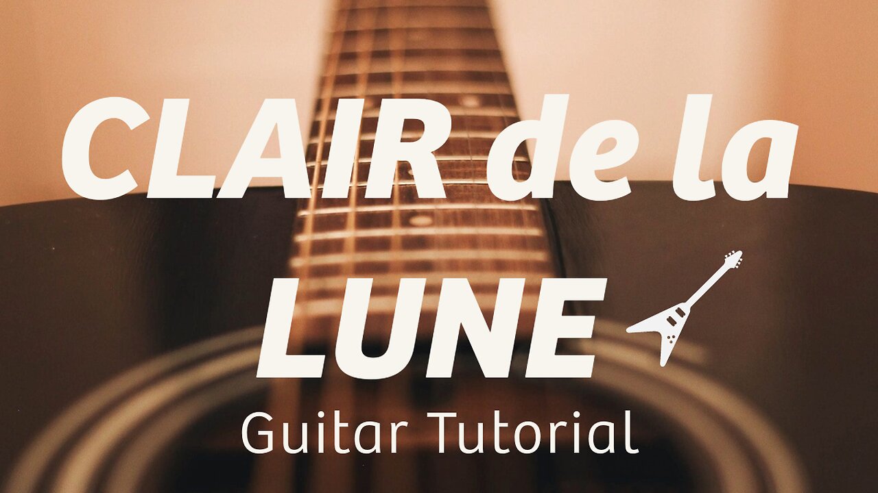 Clair De La Lune Duet Tutorial on Guitar