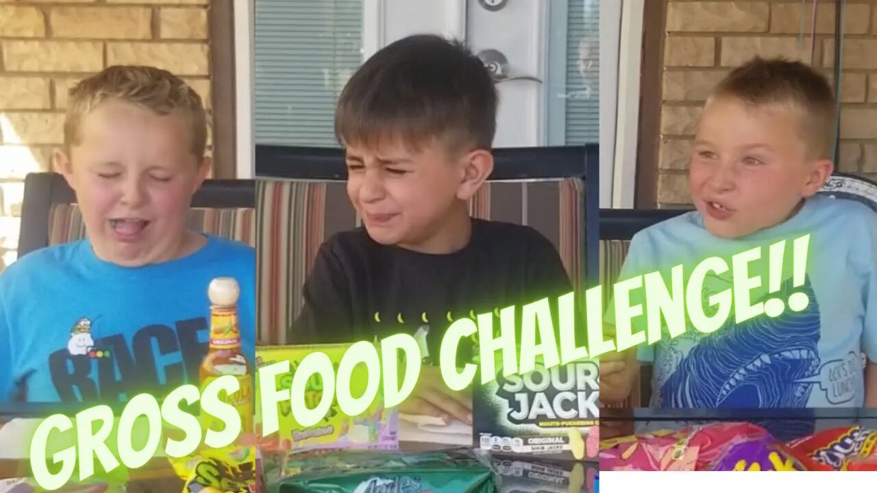 Gross Food Challenge!!.. Eating DOG FOOD!