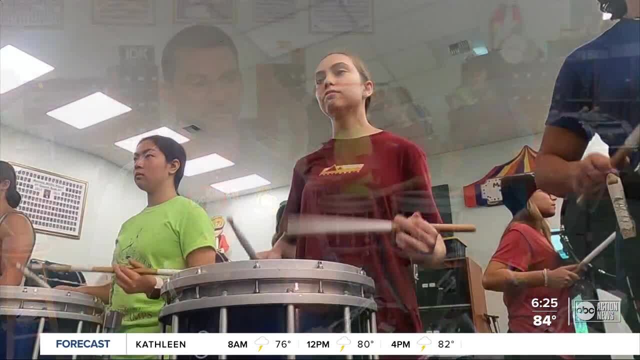 Tampa Bay area high school band camps are marching and playing again