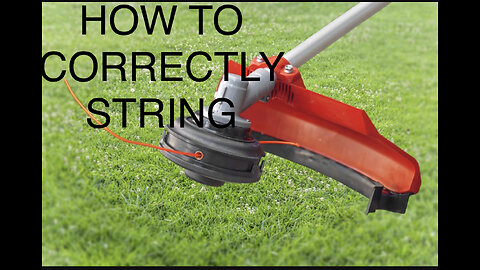 How to Correctly String a Hyper Tough Weedeater