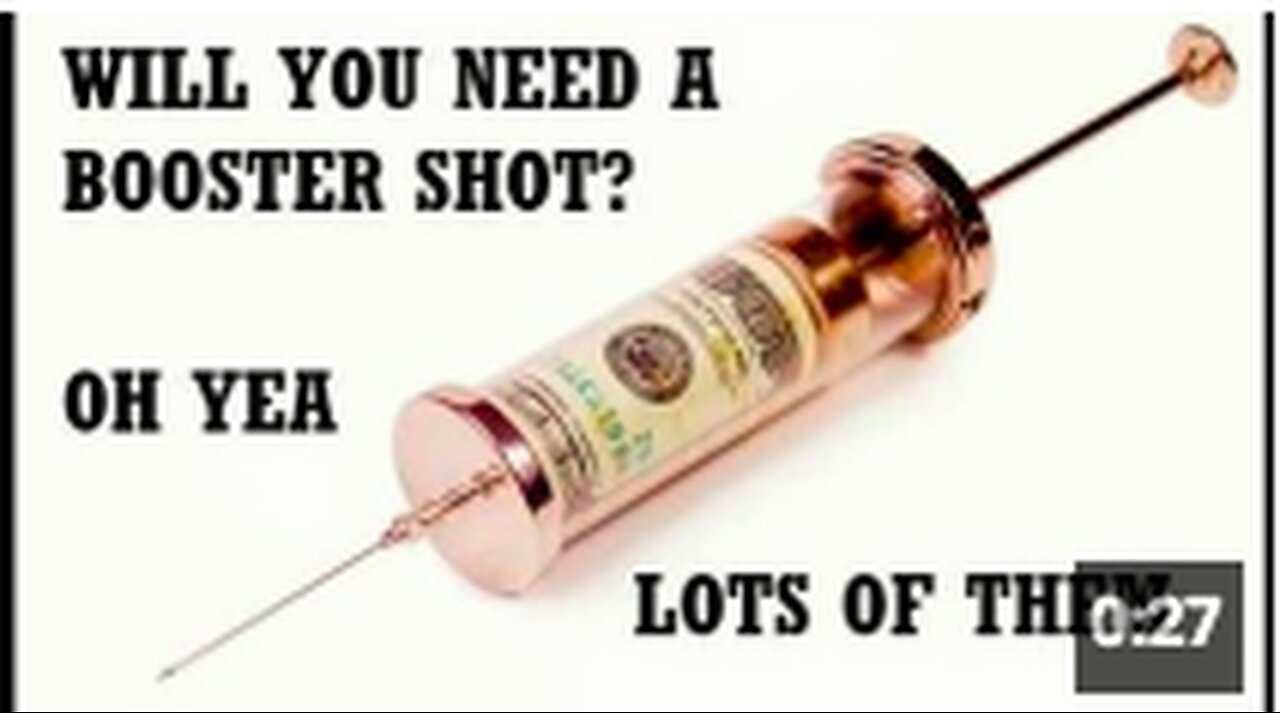 Booster shots. Translation. We are going inject you with poison until we kill you off completely.