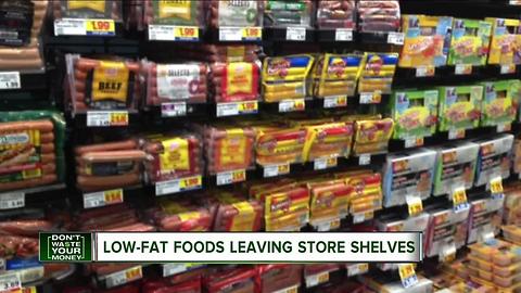 Low-fat foods leaving store shelves