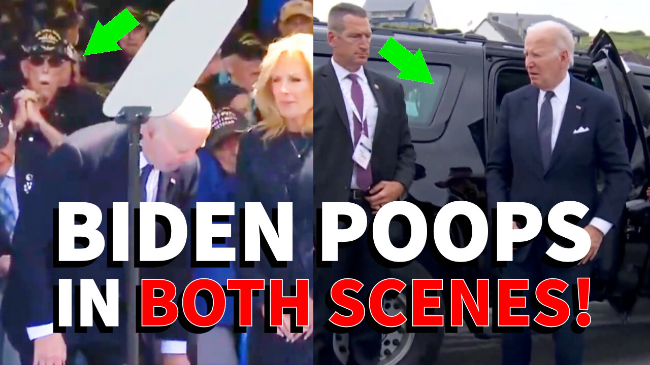 Biden Poops Pants on D-DAY. 💩 NOBODY is TALKING About the SECOND BIDEN VIDEO!