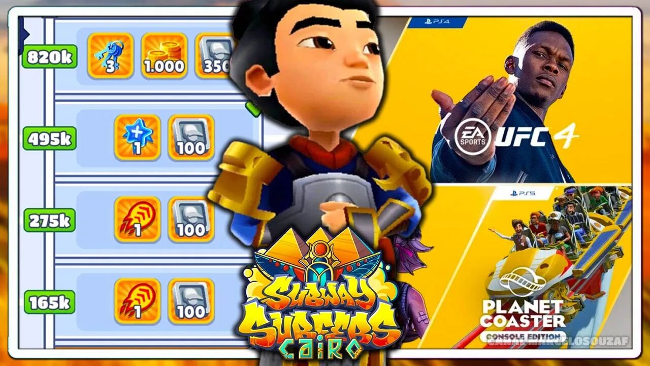 Subway Surfers Cairo 2022 | Jogos da PS Plus de Fevereiro | Recorde com Qin Warrior