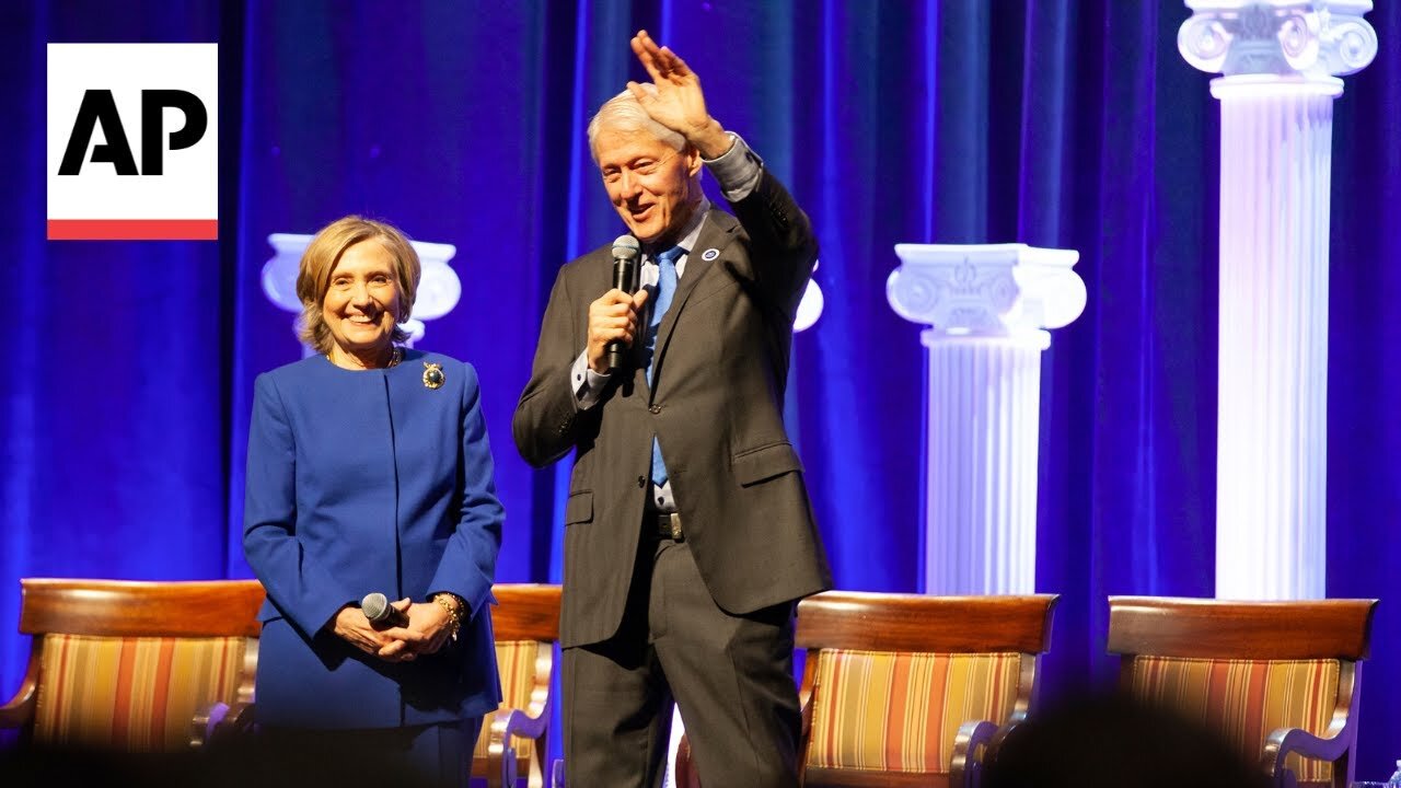 Bill and Hillary Clinton urge voters to remain involved in public service