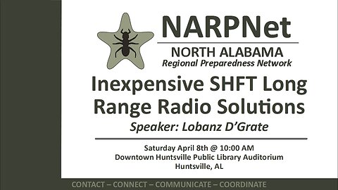 2023-04-08 NARPNet Seminar: Inexpensive SHTF Long Range Radio Solutions