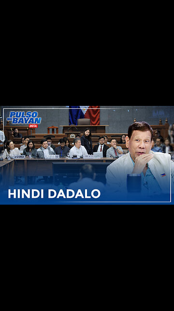 Dating Pangulong Rodrigo Duterte, hindi dadalo sa dr*g w*r hearing ng Kamara ngayong araw