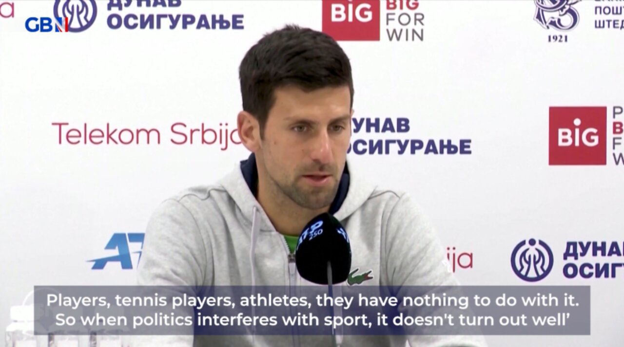 Djokovic slams Wimbledon's "CRAZY" decision to ban Russian and Belarusian players