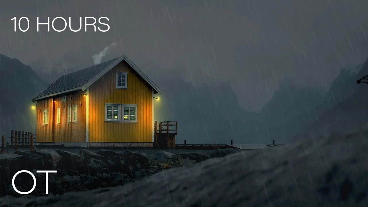 Stormy Night on the Bay | Soothing Thunder & Rain Sounds For Sleeping | Relaxation | Studying